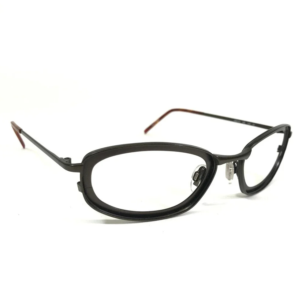 Hugo Boss Eyeglasses Frames HB5737 BR Matte Brown Oval Wrap Full Rim 59-17-145